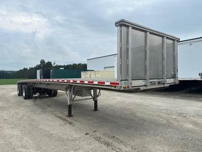 2016 East 48x102 Aluminum Flatbed Trailer Air Ride Spread Axle