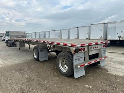 2016 East 48x102 Aluminum Flatbed Trailer Air Ride Spread Axle