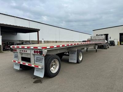 2016 East 48x102 Aluminum Flatbed Trailer Air Ride Spread Axle