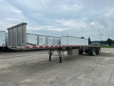 2016 East 48x102 Aluminum Flatbed Trailer Air Ride Spread Axle