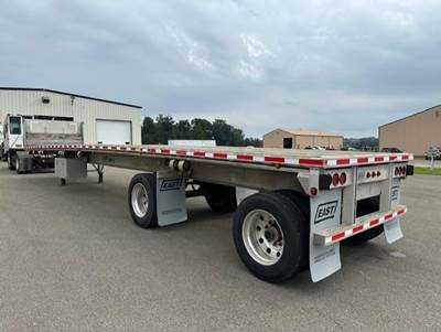 2016 East 48x102 Aluminum Flatbed Trailer Air Ride Spread Axle