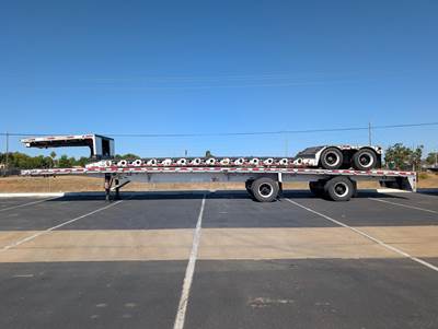 2013 Reitnouer 53ft Aluminum Flatbed Trailer - Air Ride, Fixed Spread Axle