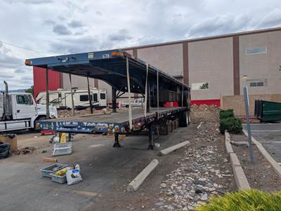 Transcraft TL-2000 40ft Combination Flatbed Trailer - Spring, Fixed Axle