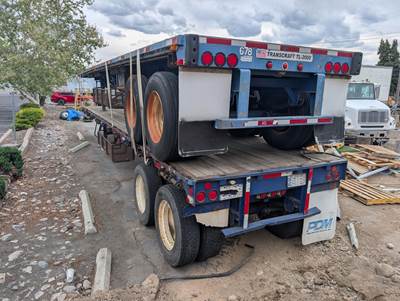 2007 Transcraft TL-2000 40ft Combination Flatbed Trailer - Spring, Fixed Axle