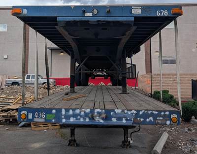 2007 Transcraft TL-2000 40ft Combination Flatbed Trailer - Spring, Fixed Axle