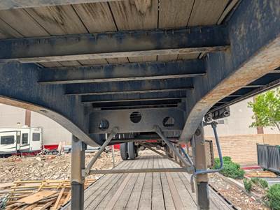 2007 Transcraft TL-2000 40ft Combination Flatbed Trailer - Spring, Fixed Axle