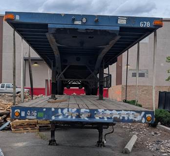 2007 Transcraft TL-2000 40ft Combination Flatbed Trailer - Spring, Fixed Axle