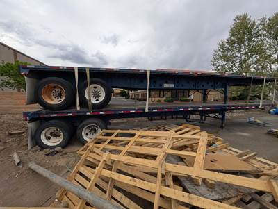 2007 Transcraft TL-2000 40ft Combination Flatbed Trailer - Spring, Fixed Axle