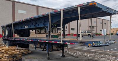 2007 Transcraft TL-2000 40ft Combination Flatbed Trailer - Spring, Fixed Axle