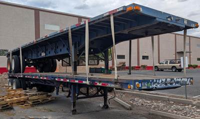 2007 Transcraft TL-2000 40ft Combination Flatbed Trailer - Spring, Fixed Axle