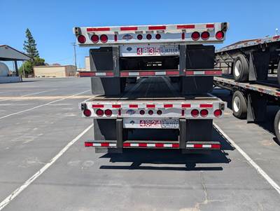2008 Utility 48x102 Flatbed Trailer Air Ride Fixed Spread Axle