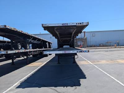 2008 Utility 48x102 Flatbed Trailer Air Ride Fixed Spread Axle