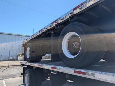 2008 Utility 48x102 Flatbed Trailer Air Ride Fixed Spread Axle