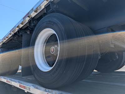 2008 Utility 48x102 Flatbed Trailer Air Ride Fixed Spread Axle