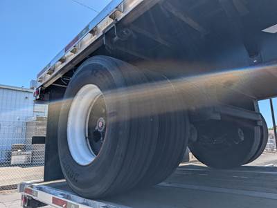 2008 Utility 48x102 Flatbed Trailer Air Ride Fixed Spread Axle