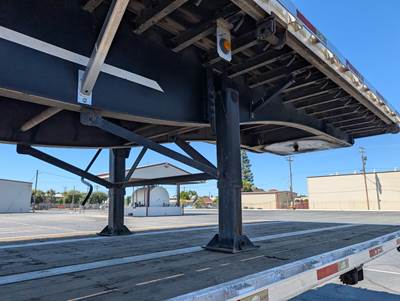2008 Utility 48x102 Flatbed Trailer Air Ride Fixed Spread Axle