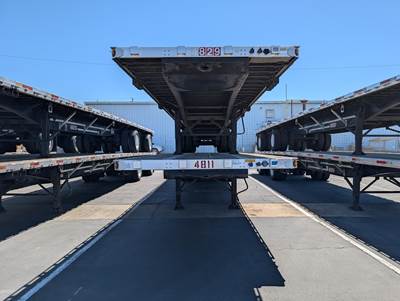 2006 Utility 48x102 Flatbed Trailer Air Ride Fixed Spread Axle