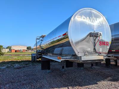 Brenner Tandem Axle Stainless Steel Food Grade Tanker Trailer - Air Ride, Fixed Axle