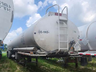 Heil 43ft Tandem Axle Aluminum Fuel Tanker Trailer - Spring, Fixed Axle