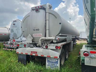 2001 Heil 43ft Tandem Axle Aluminum Fuel Tanker Trailer - Spring, Fixed Axle