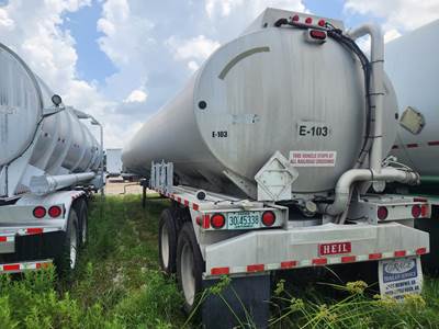 2001 Heil 43ft Tandem Axle Aluminum Fuel Tanker Trailer - Spring, Fixed Axle