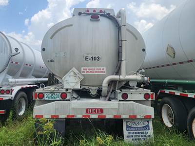 2001 Heil 43ft Tandem Axle Aluminum Fuel Tanker Trailer - Spring, Fixed Axle