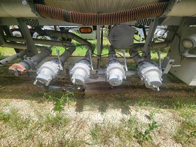 2001 Heil 43ft Tandem Axle Aluminum Fuel Tanker Trailer - Spring, Fixed Axle