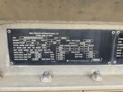 2021 Heil Tandem Axle Aluminum Fuel Tanker Trailer - Air Ride, Fixed Axle