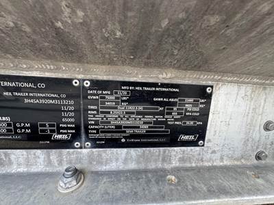 2021 Heil Tandem Axle Aluminum Fuel Tanker Trailer - Air Ride, Fixed Axle