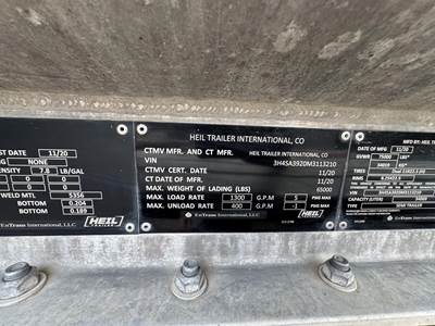2021 Heil Tandem Axle Aluminum Fuel Tanker Trailer - Air Ride, Fixed Axle