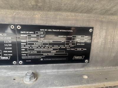 2021 Heil Tandem Axle Aluminum Fuel Tanker Trailer - Air Ride, Fixed Axle