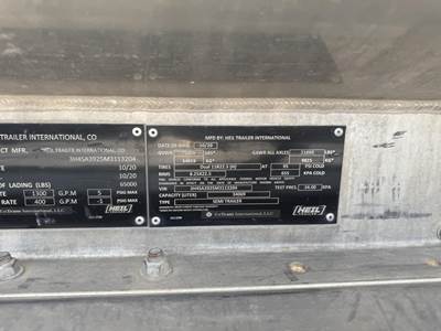 2021 Heil Tandem Axle Aluminum Fuel Tanker Trailer - Air Ride, Fixed Axle