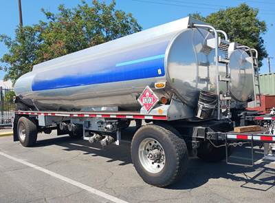 Paramount Single Axle Aluminum Fuel Tanker Trailer - Spring, Fixed Axle