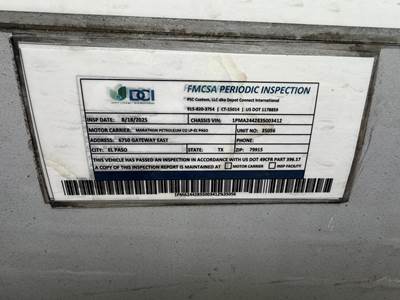 2003 Polar Tandem Axle Aluminum Fuel Tanker Trailer Air Ride Fixed Axle