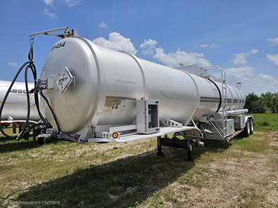 Stephens 43ft Tandem Axle Aluminum Fuel Tanker Trailer - Air Ride, Fixed Axle