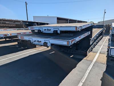 Cozad 48ft Tandem Axle Lowboy Trailer - Air Ride, Fixed Axle