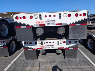 2014 Cozad 48ft Tandem Axle Lowboy Trailer - Air Ride, Fixed Axle