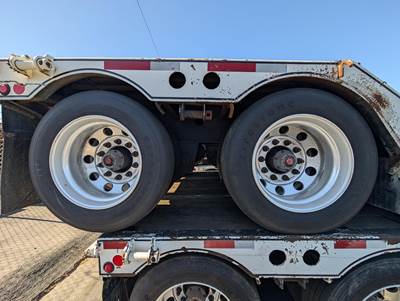 2014 Cozad 48ft Tandem Axle Lowboy Trailer - Air Ride, Fixed Axle