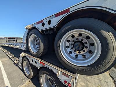 2014 Cozad 48ft Tandem Axle Lowboy Trailer - Air Ride, Fixed Axle