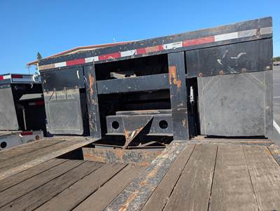 2014 Cozad 48ft Tandem Axle Lowboy Trailer - Air Ride, Fixed Axle