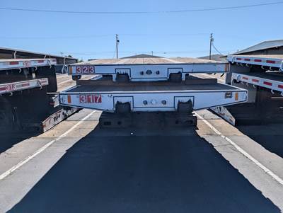2014 Cozad 48x102 Tandem Axle Lowboy Trailer - Air Ride, Fixed Axle
