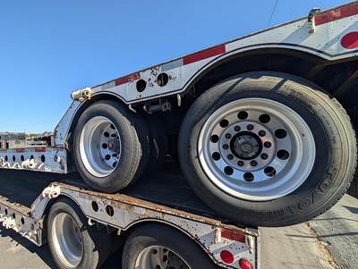 2014 Cozad 48x102 Tandem Axle Lowboy Trailer - Air Ride, Fixed Axle