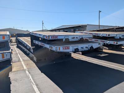 Cozad 48x102 Tandem Axle Lowboy Trailer - Air Ride, Fixed Axle