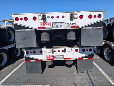 2009 Cozad 48x102 Tandem Axle Lowboy Trailer - Air Ride, Fixed Axle