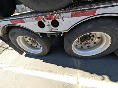 2009 Cozad 48x102 Tandem Axle Lowboy Trailer - Air Ride, Fixed Axle