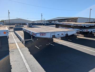 Cozad 48x102 Tandem Axle Lowboy Trailer - Air Ride, Fixed Axle