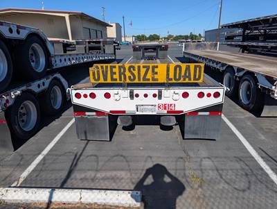 2009 Cozad 48x102 Tandem Axle Lowboy Trailer - Air Ride, Fixed Axle