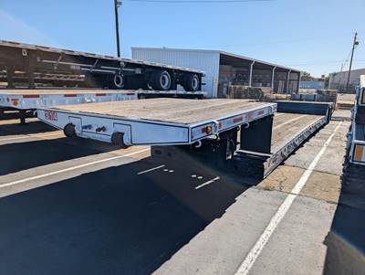 2009 Cozad 48x102 Tandem Axle Lowboy Trailer - Air Ride, Fixed Axle