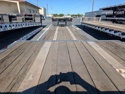 2009 Cozad 48x102 Tandem Axle Lowboy Trailer - Air Ride, Fixed Axle