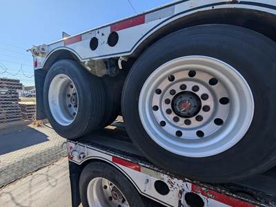 2009 Cozad 48x102 Tandem Axle Lowboy Trailer Air Ride Fixed Axle
